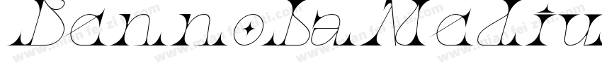 BennobaMedium Itali字体转换